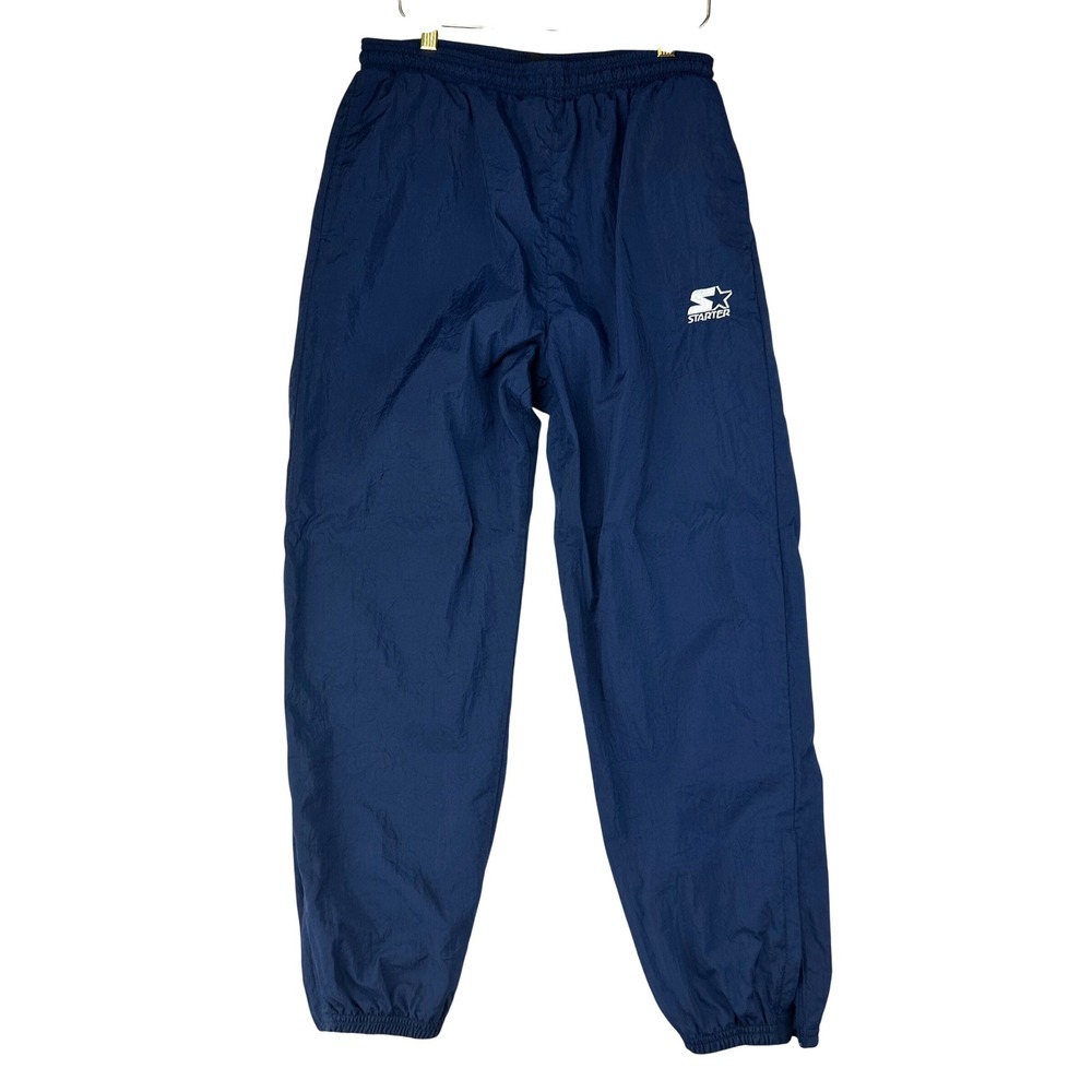 Starter‎ Track Pants Mens L Navy Blue Windbreaker Vintage Zip Nylon Mesh VTG Y2K